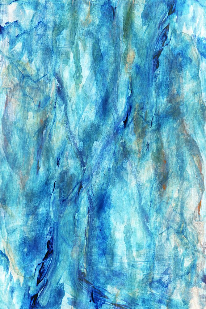 Fluid Blue Abstract art print by Cartissi for $57.95 CAD