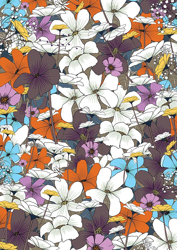 Vibrant Wildflower Meadow art print by Nicholas for $57.95 CAD
