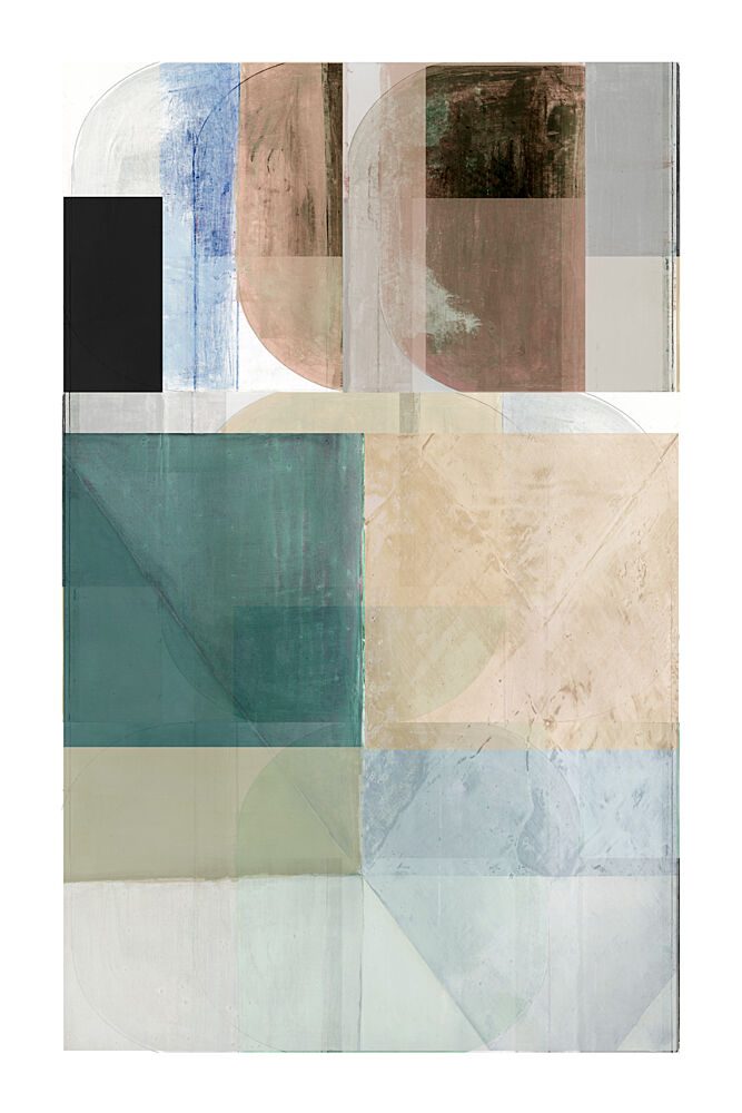 Muted Geometric Layers art print by Cartissi for $57.95 CAD