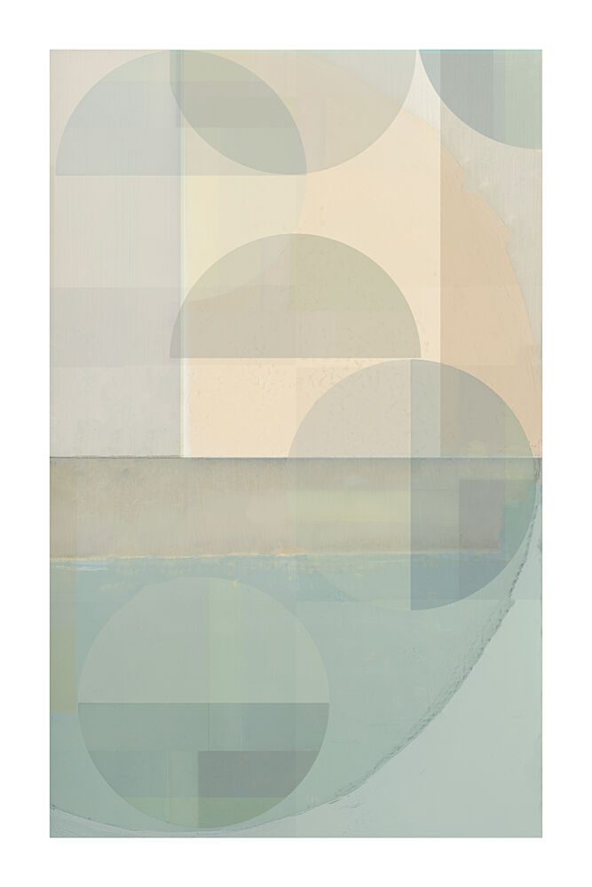 Soft Pastel Overlapping Shapes art print by Cartissi for $57.95 CAD