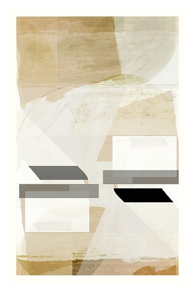 Neutral Geometric Abstract art print by Cartissi for $57.95 CAD