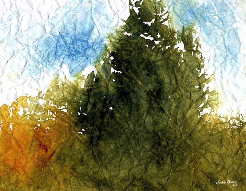 Textured Forest Landscape art print by Janel Bragg for $57.95 CAD