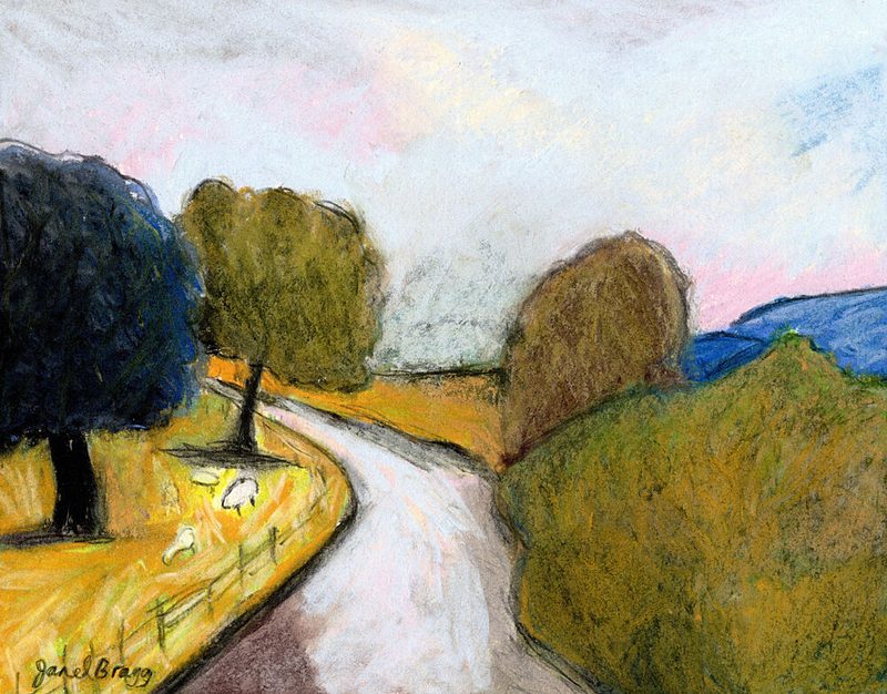 Winding Country Road art print by Janel Bragg for $57.95 CAD