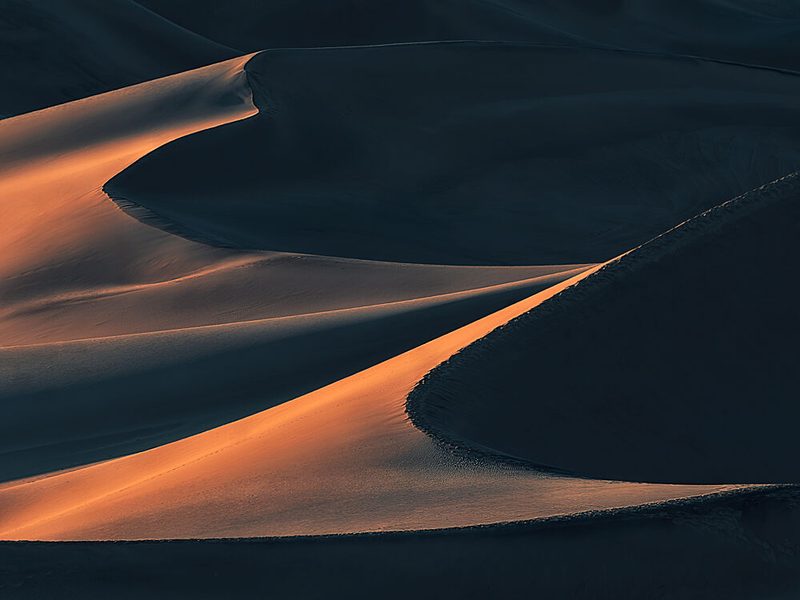 Golden Desert Curves art print by Mei Xu for $57.95 CAD