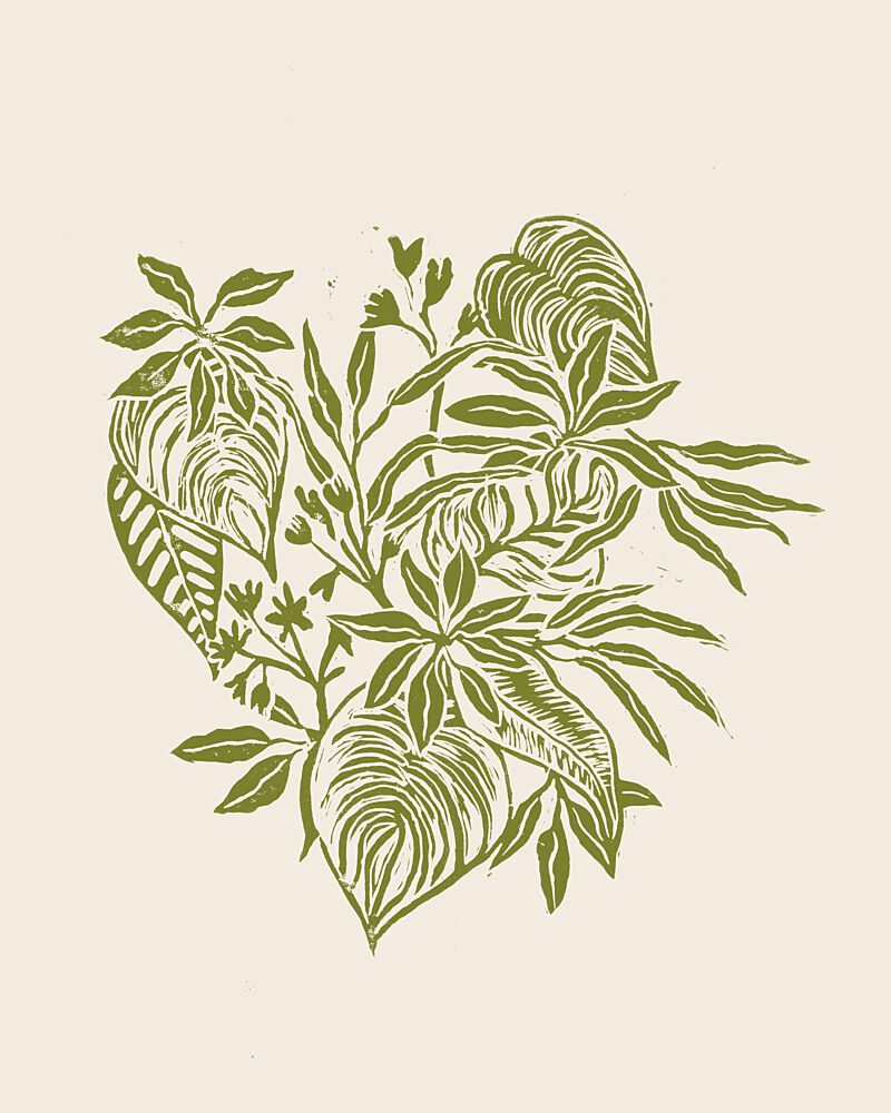 Tropical Leaf Cluster art print by Alexandra Weise for $57.95 CAD