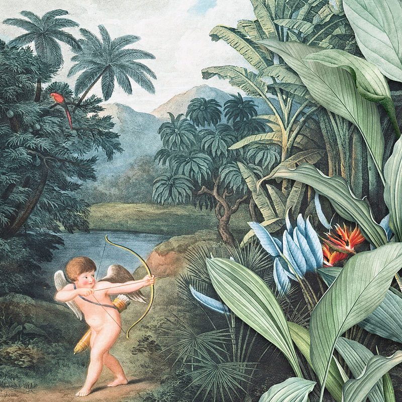 Cupid in Tropical Paradise art print by Marja van den Hurk for $57.95 CAD