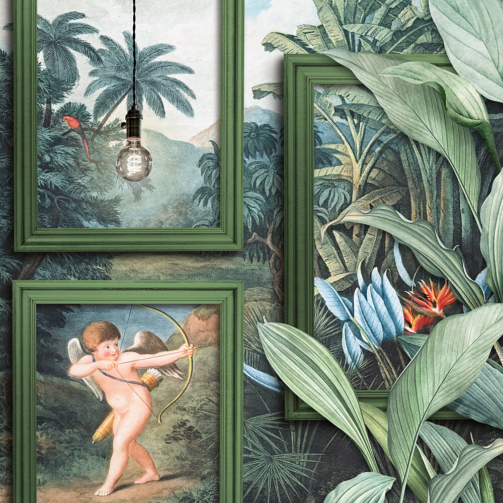 Lush Jungle Cherub art print by Marja van den Hurk for $57.95 CAD