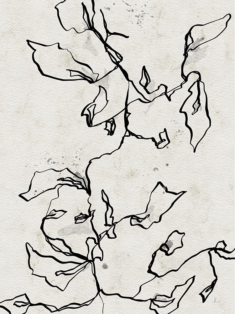 Flowing Botanical Lines art print by Ankie Kooi for $57.95 CAD
