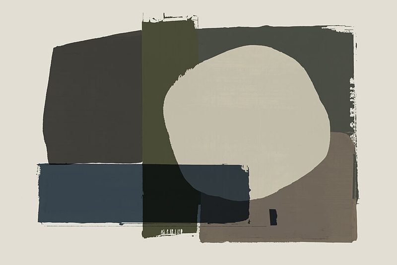 Abstract Overlapping Forms art print by Cartissi for $57.95 CAD