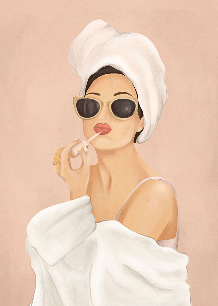 Chic Beauty Routine art print by Flow Line for $57.95 CAD