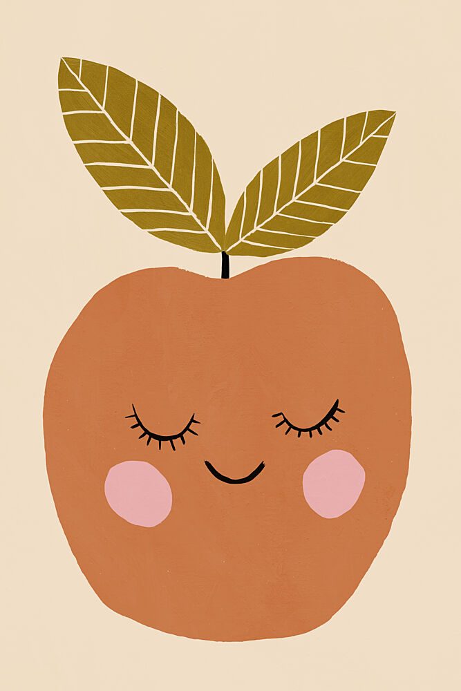 Happyapple art print by Treechild for $57.95 CAD