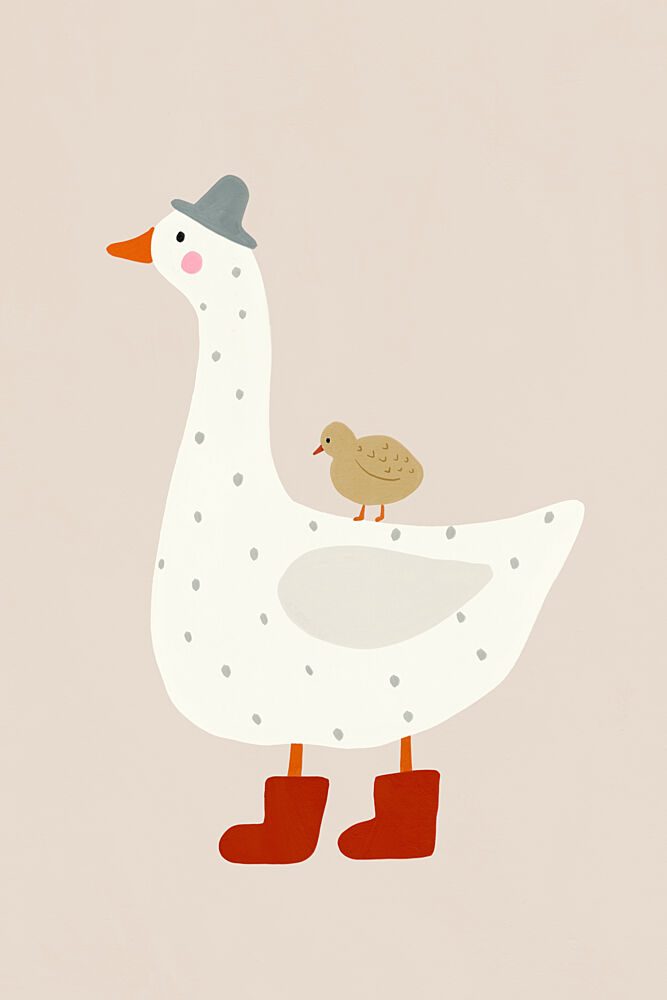 Gooseandgoslingno02 art print by Treechild for $57.95 CAD
