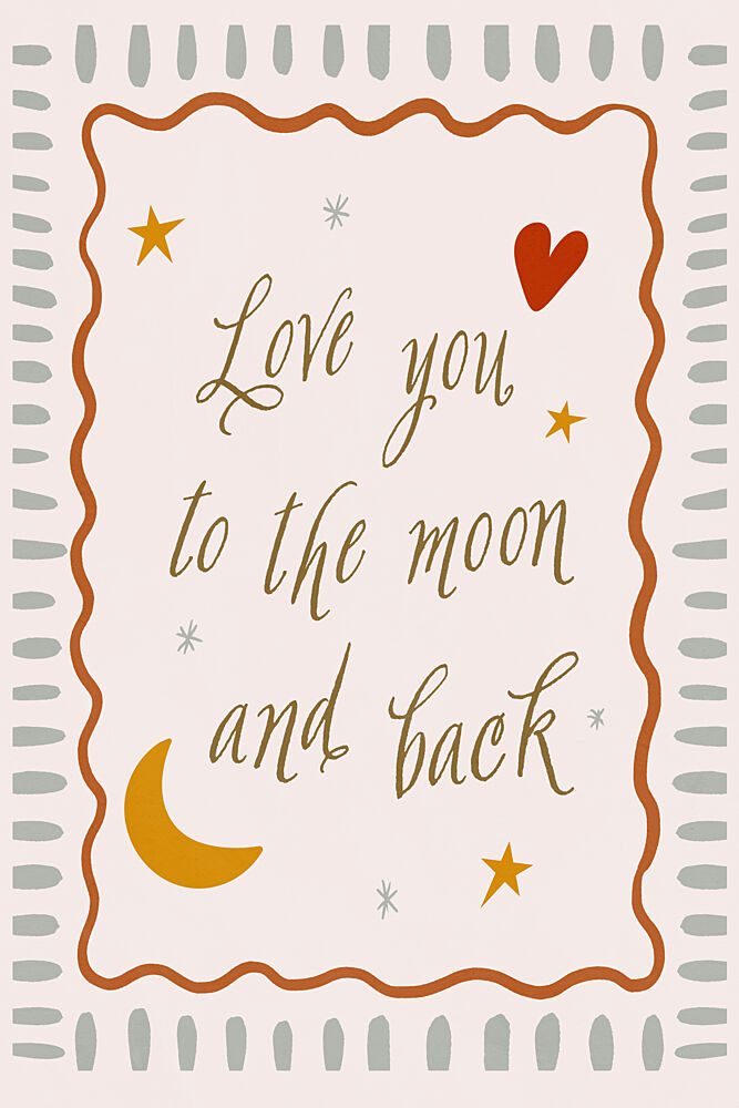 Loveyoutothemoonandbackno02 art print by Treechild for $57.95 CAD
