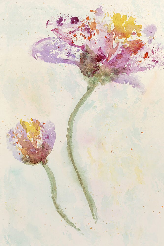 Vibrant Watercolor Blooms art print by Natalie Bruns for $57.95 CAD
