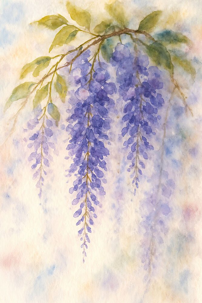 Soft Purple Wisteria art print by Natalie Bruns for $57.95 CAD