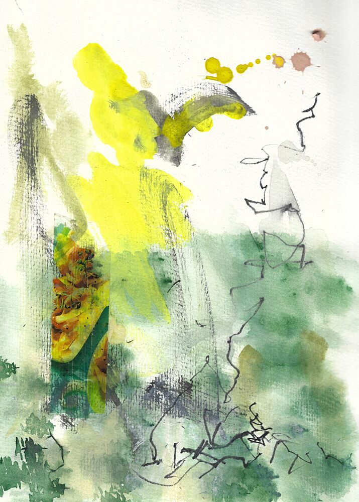 Serene Abstract Garden art print by Annick for $57.95 CAD