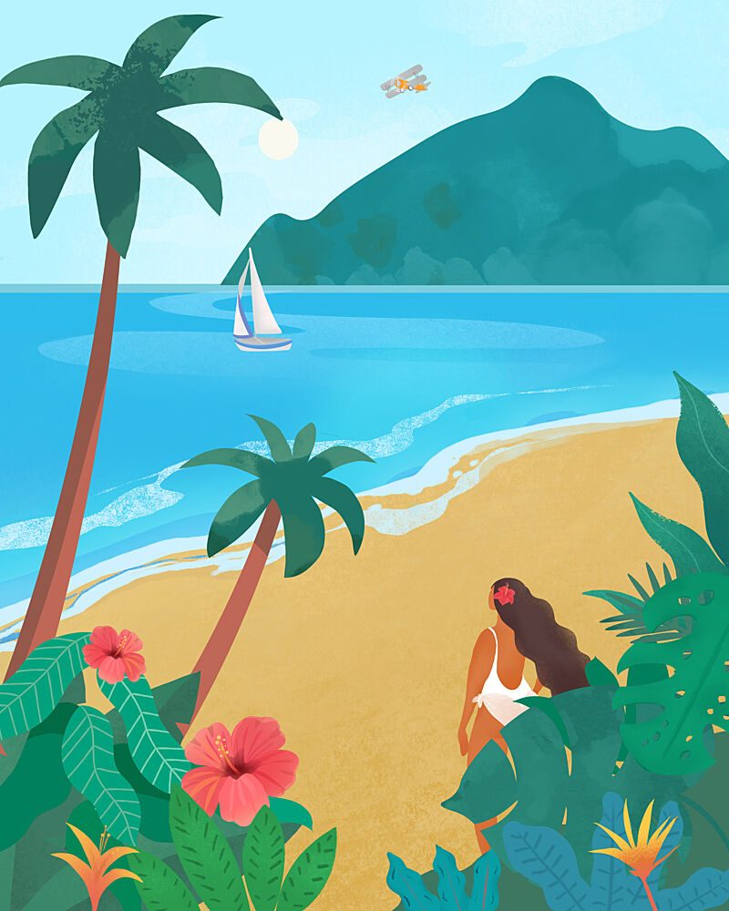 Hawaii art print by Petra Lizde for $57.95 CAD