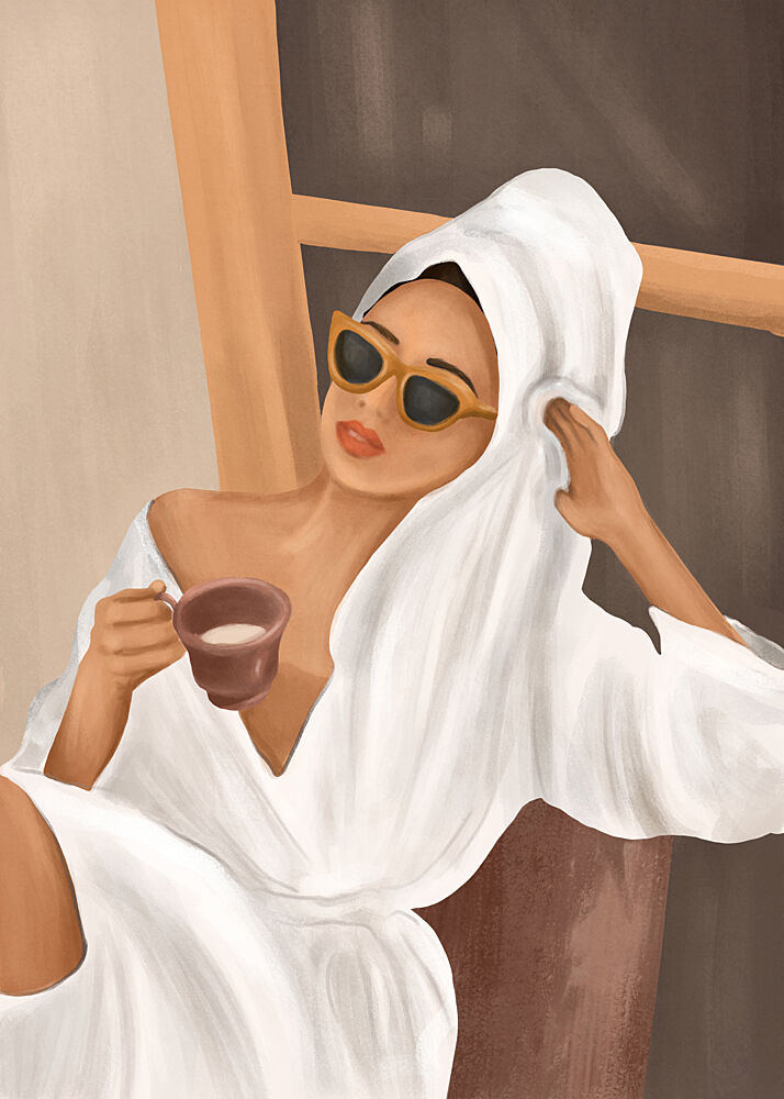 Chic Morning Ritual art print by Flow Line for $57.95 CAD