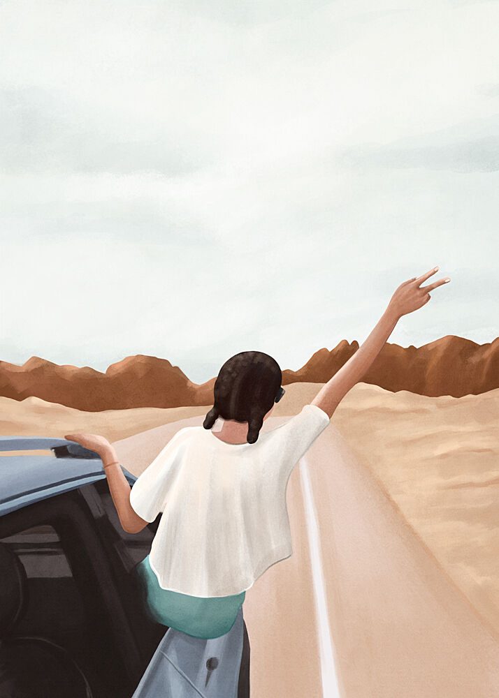 Free Spirit Open Road art print by Flow Line for $57.95 CAD