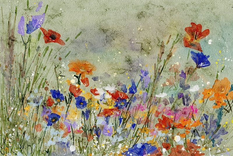 Vibrant Wildflower Meadow art print by Ankie Kooi for $57.95 CAD
