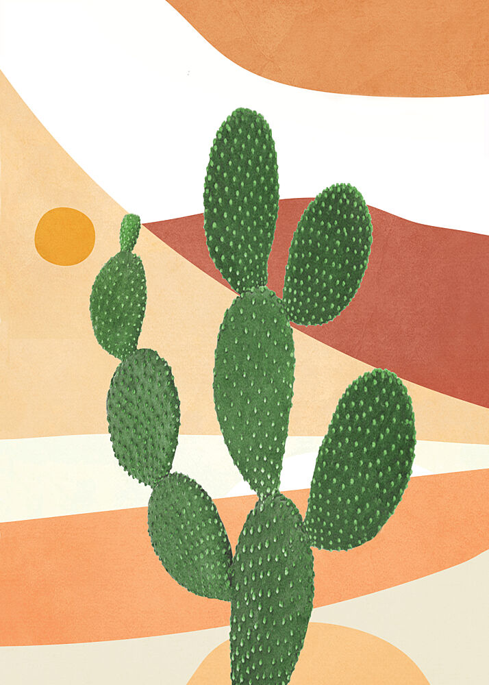 Abstract Cactus II art print by Flow Line for $57.95 CAD