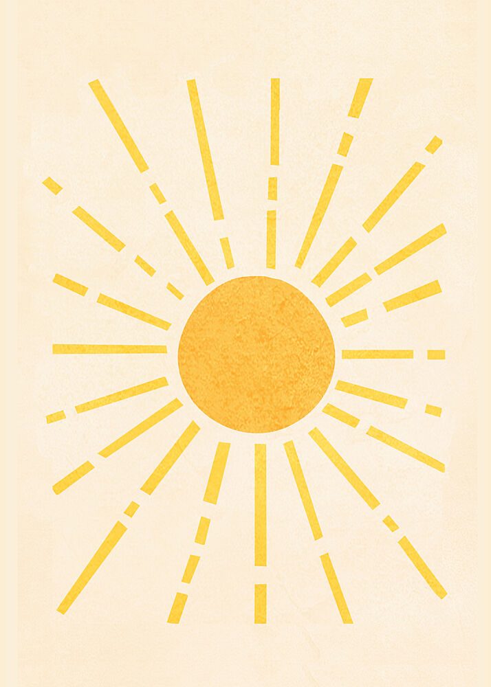 Golden Sunburst art print by Flow Line for $57.95 CAD