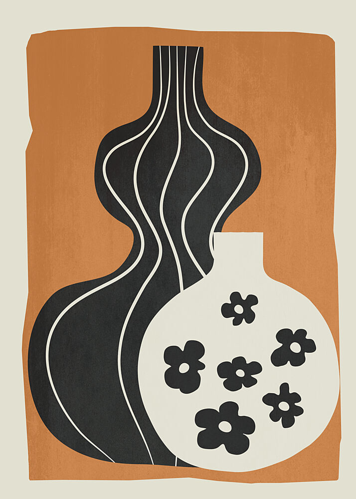 Abstract Floral Vases art print by Flow Line for $57.95 CAD