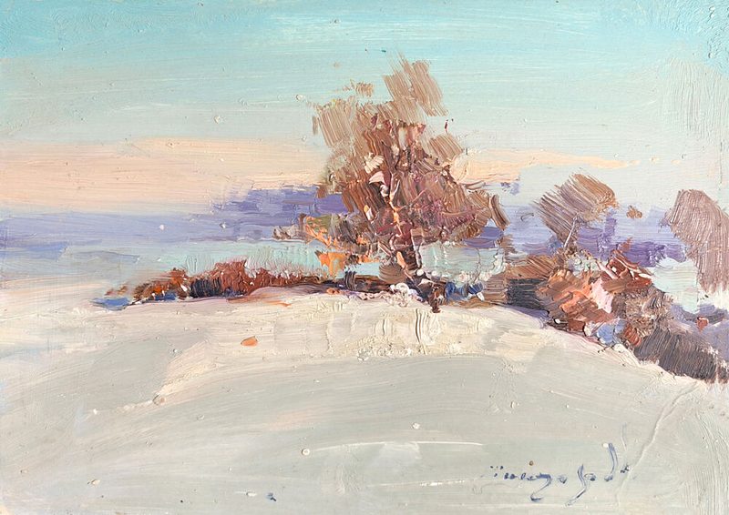 Winter Landscape Glow art print by Alexander Shandor for $57.95 CAD