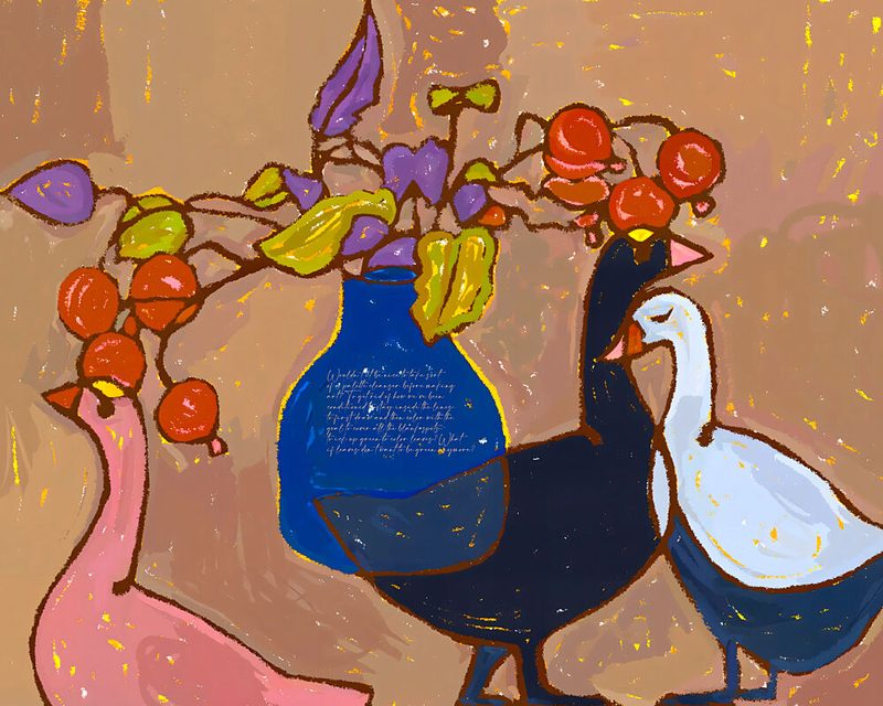 Whimsical Bird Vase art print by Uma Gokhale for $57.95 CAD