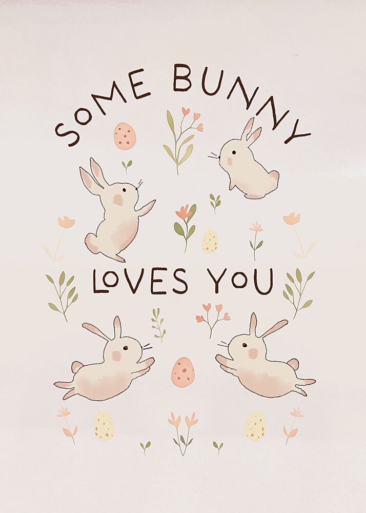 Cute Spring Bunnies art print by Pictufy Studio IV for $57.95 CAD