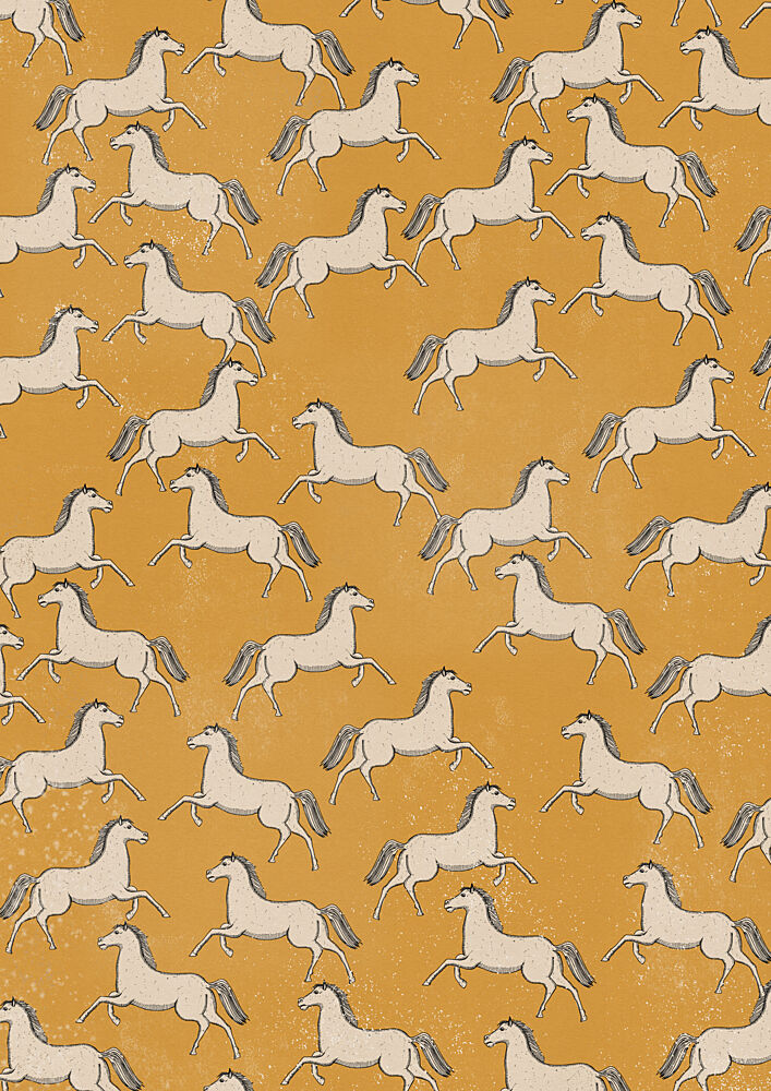 Golden Gallop Horses art print by Nicholas for $57.95 CAD