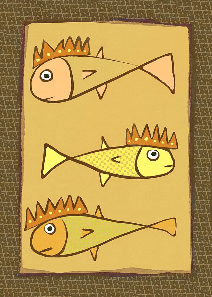Regal Fish Trio art print by Sharyn Bursic for $57.95 CAD