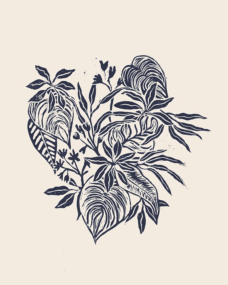 Tropical Leaf Cluster art print by Alexandra Weise for $57.95 CAD