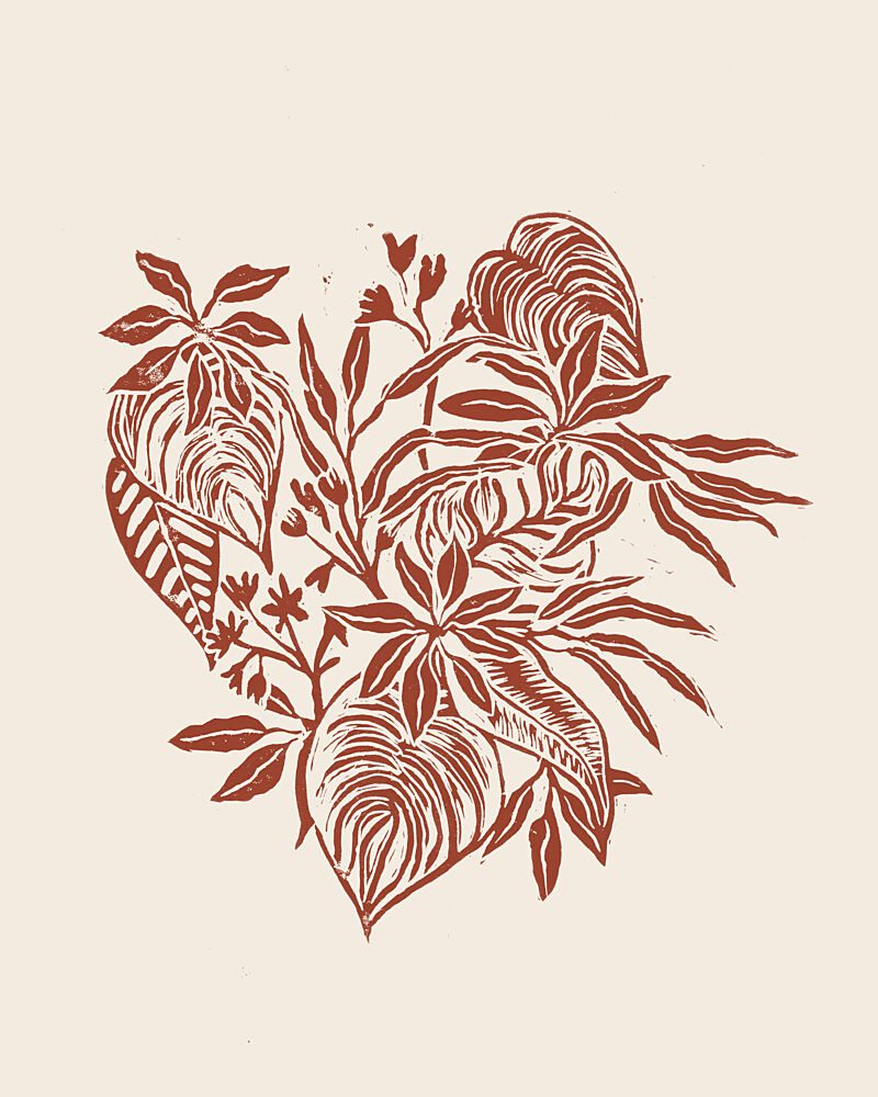 Tropical Leaf Arrangement art print by Alexandra Weise for $57.95 CAD