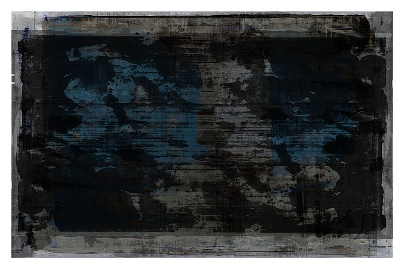 Dark Blue Abstraction art print by Cartissi for $57.95 CAD