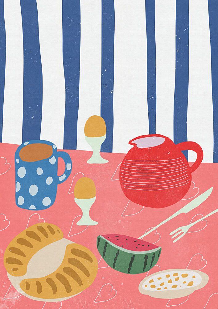 Cozy Breakfast Table art print by Nicholas for $57.95 CAD