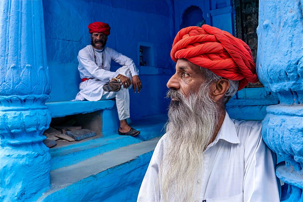 Jodhpur Blue City Men art print by Mustafa Sahin for $57.95 CAD