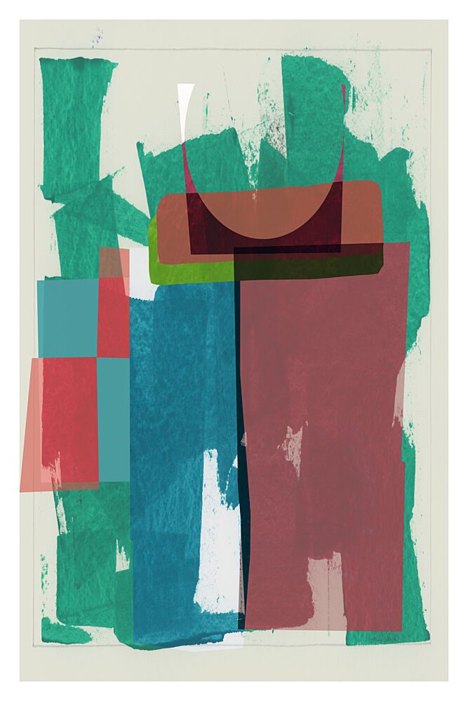 Geometric Color Blocks art print by Cartissi for $57.95 CAD
