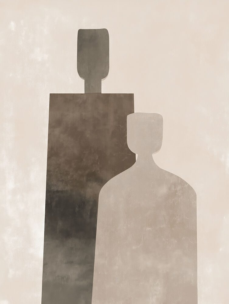 Modern Abstract Figures art print by Imaginative for $57.95 CAD