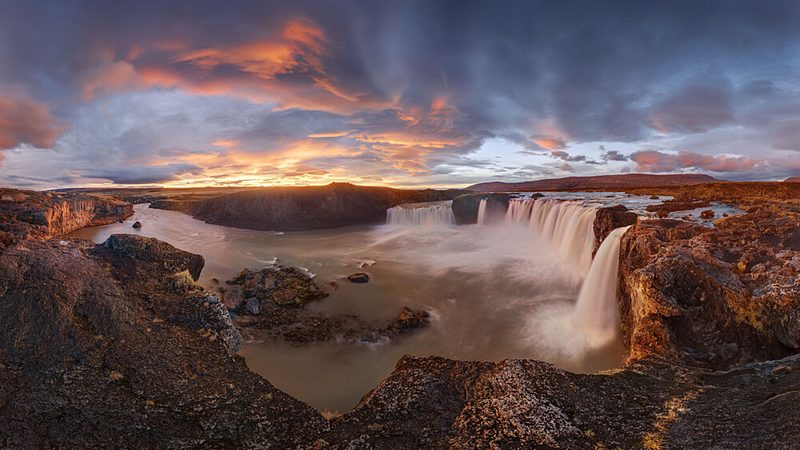 Dramatic Godafoss Sunset art print by Jan Smid Master Qep for $57.95 CAD