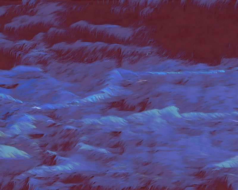 Mysterious Blue Waves art print by Uma Gokhale for $57.95 CAD