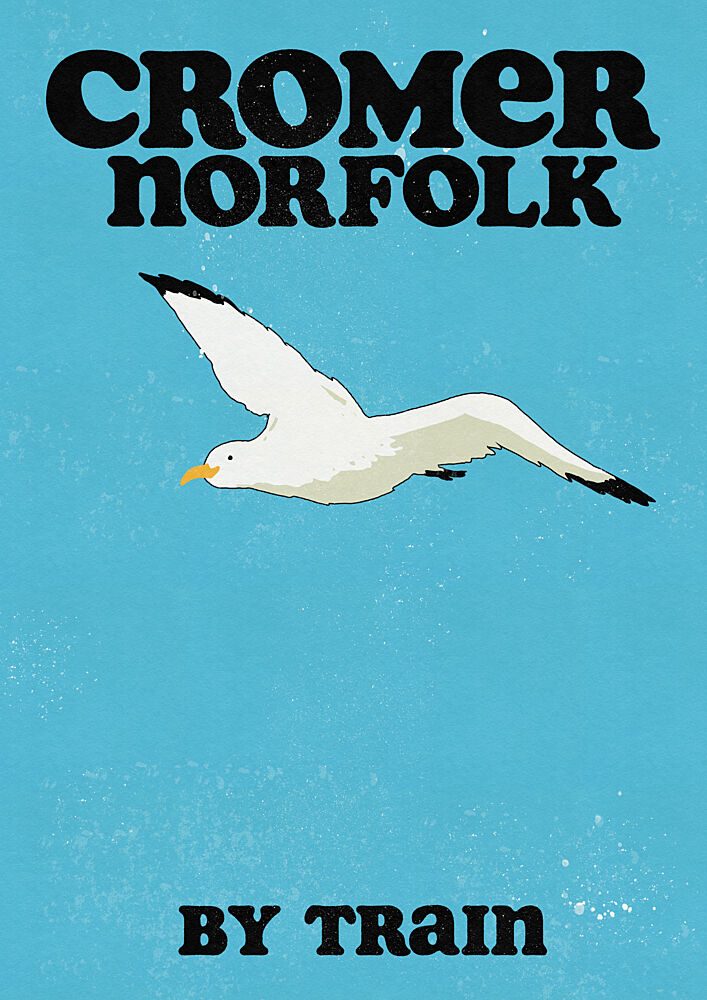 Cromer Norfolk Seagull Flight art print by Nicholas for $57.95 CAD