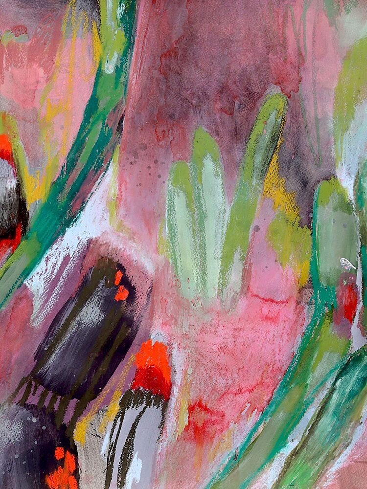 Vibrant Abstract Strokes art print by Poovi Art for $57.95 CAD