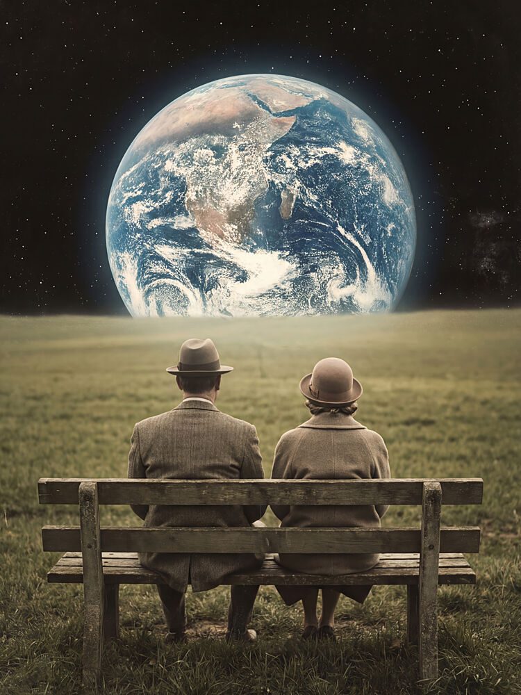 Contemplating Planet Earth art print by Andreas Magnusson for $57.95 CAD