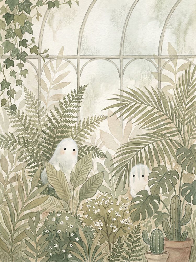 Whimsical Greenhouse Friends art print by Andreas Magnusson for $57.95 CAD