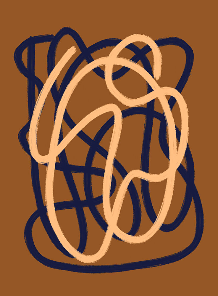 Fluid Lines Abstract art print by Studio Memb for $57.95 CAD