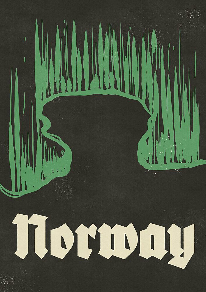Green Aurora Norway art print by Nicholas for $57.95 CAD