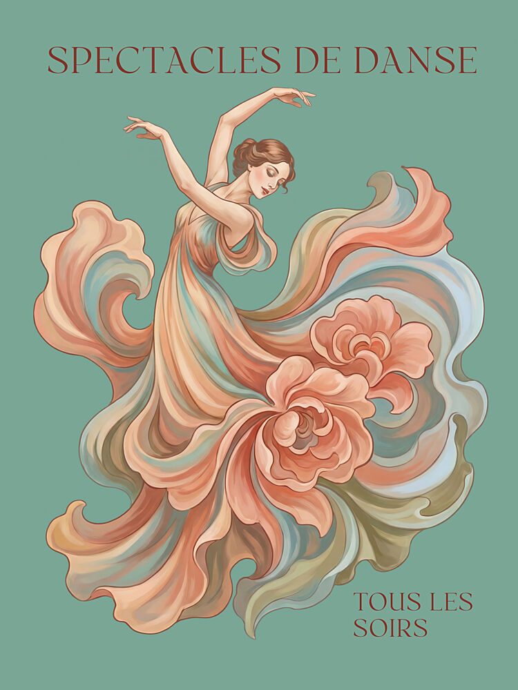 Elegant Flowing Dancer art print by Andreas Magnusson for $57.95 CAD
