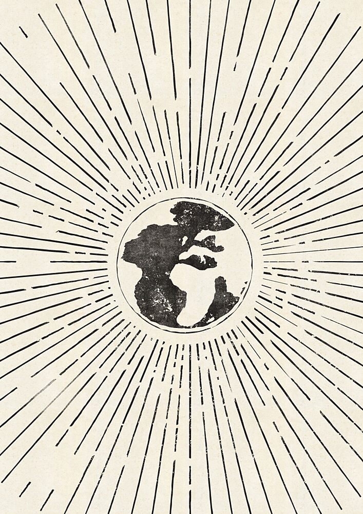 Radiant Vintage Earth art print by Nicholas for $57.95 CAD