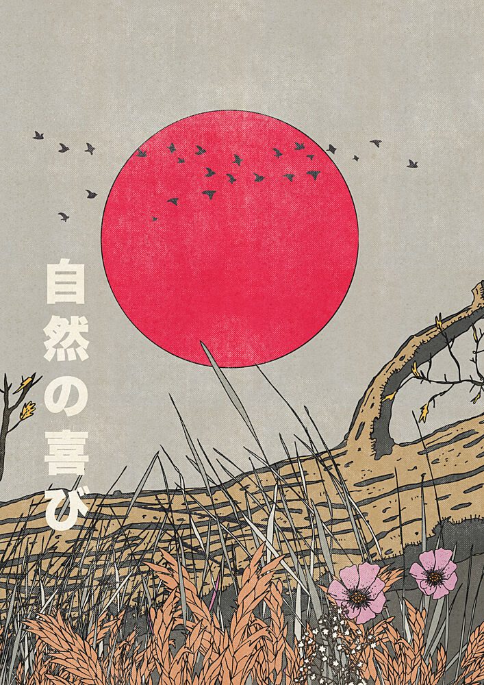 Japanese Nature Serenity art print by Nicholas for $57.95 CAD